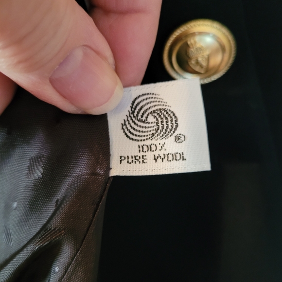 Talbots 100% pure wool navy double breasted blazee - 8. G55 - Picture 7 of 10